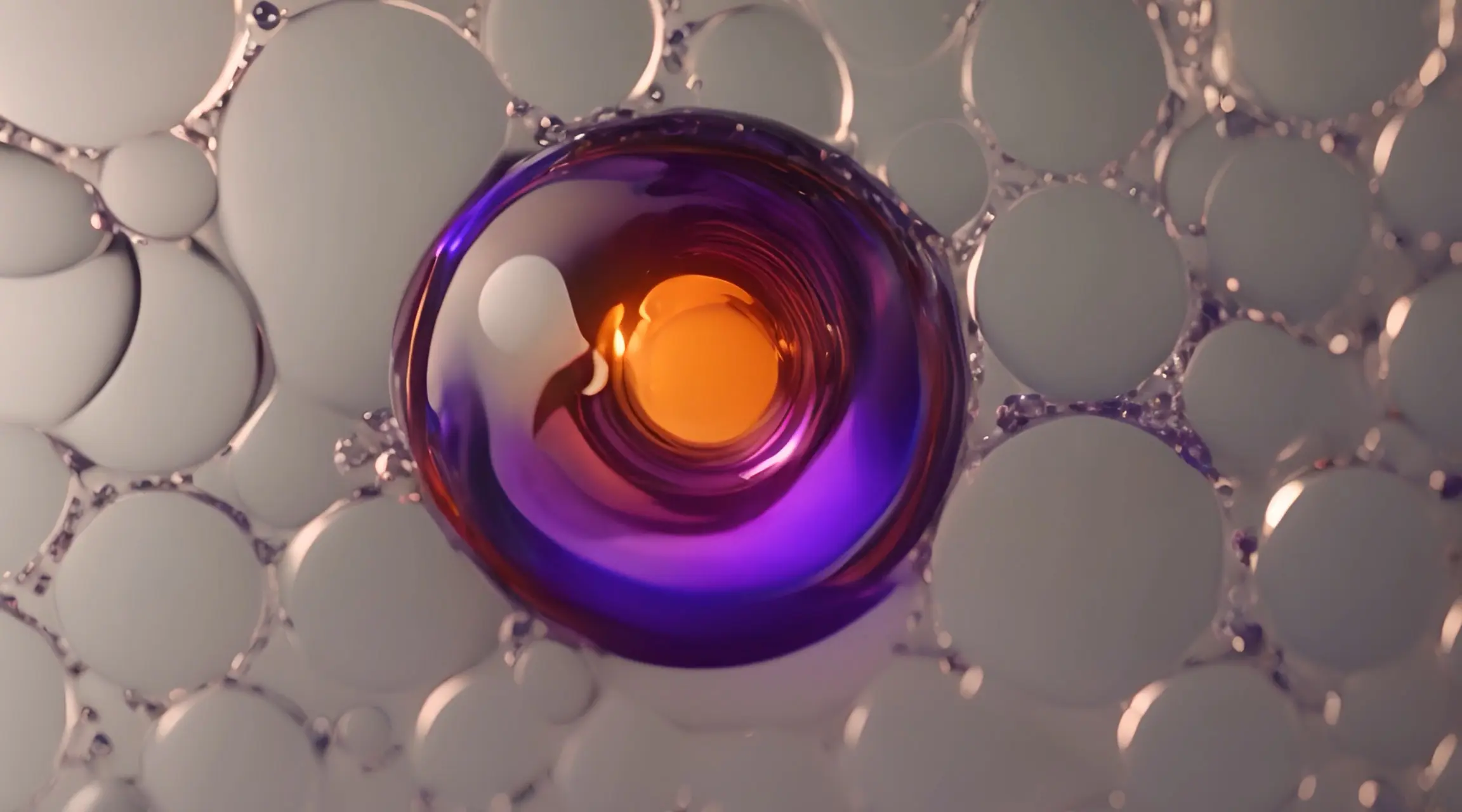 Abstract Bubbles and Swirls Loopable Video Backdrop